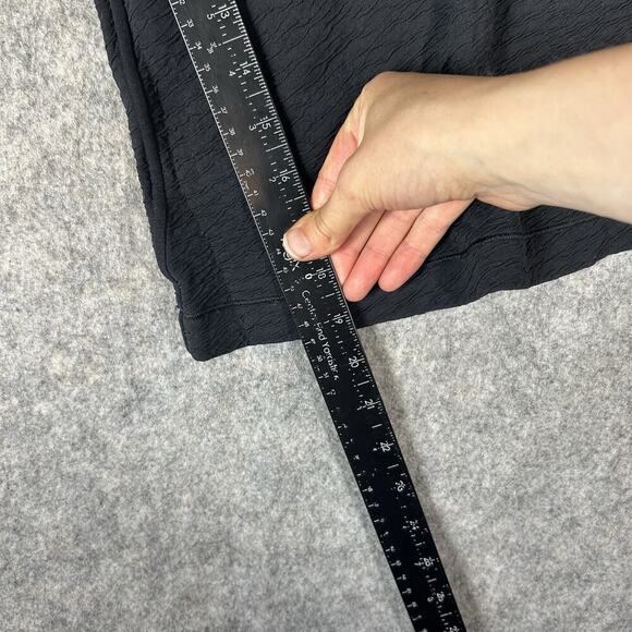 Lululemon Can You Feel The Pleat Crop Wide Leg Pant 10 Travel Texture Black - Picture 5 of 9